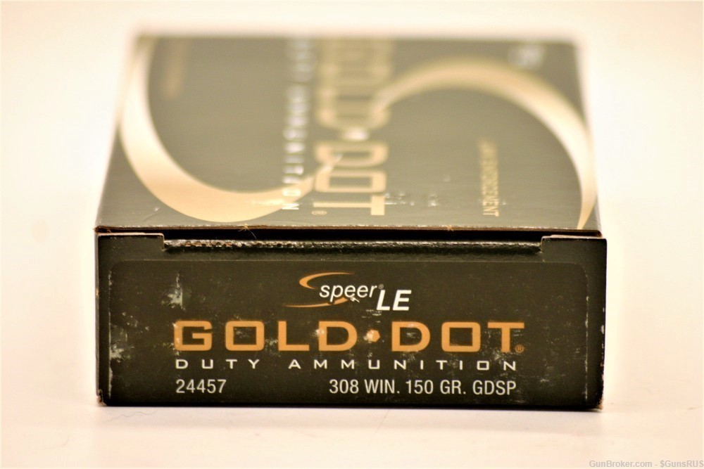 308 Speer Gold Dot 308 Law Enforcement Ammo 150 Grain Soft Point 20 Rounds-img-2