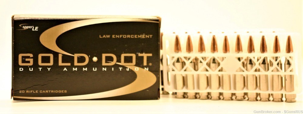 308 Speer Gold Dot 308 Law Enforcement Ammo 150 Grain Soft Point 20 Rounds-img-3