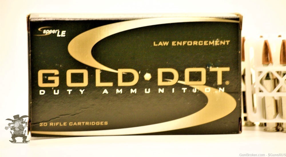 308 Speer Gold Dot 308 Law Enforcement Ammo 150 Grain Soft Point 20 Rounds-img-0