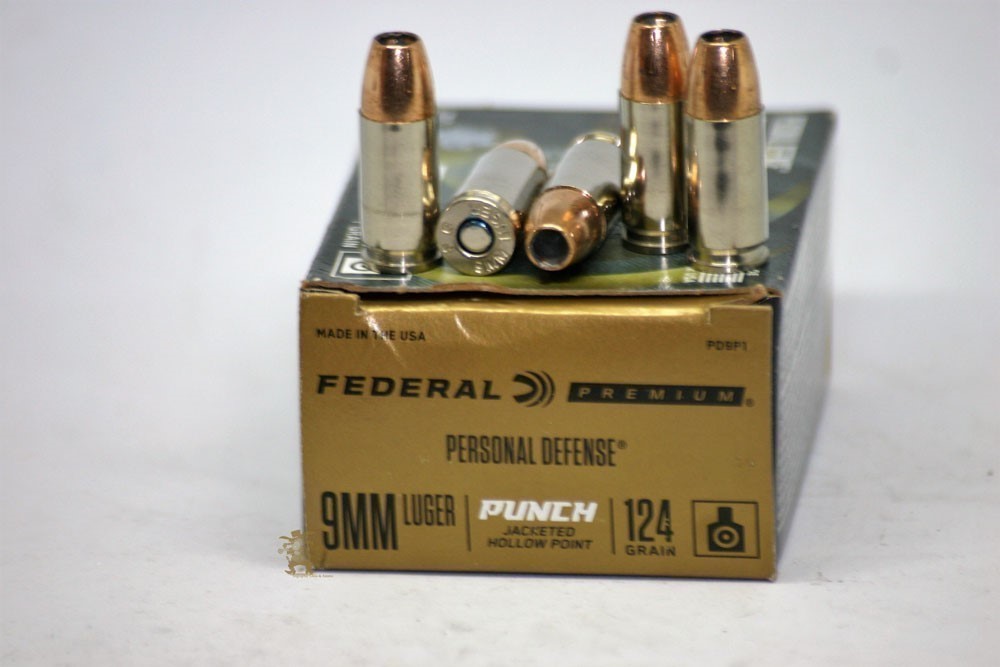 Federal Premium PUNCH "NICKEL" DEFENSE 9mm 124 Gr. JHP 9 MM 20 Rounds-img-3