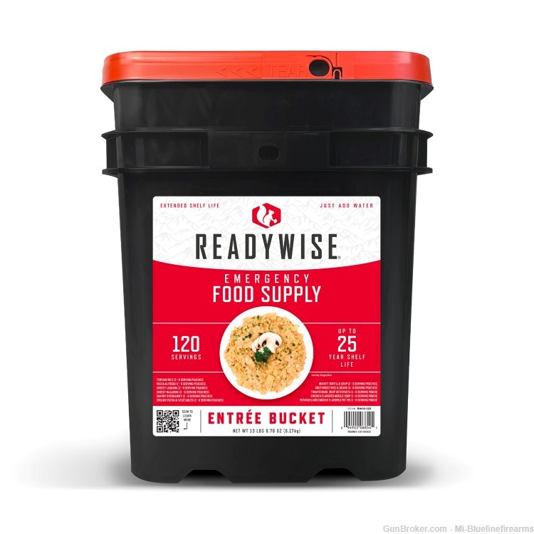 ReadyWise RW10120 Grab N Go Bucket Freeze Dried Entrees 120 Servings Per Bu-img-0