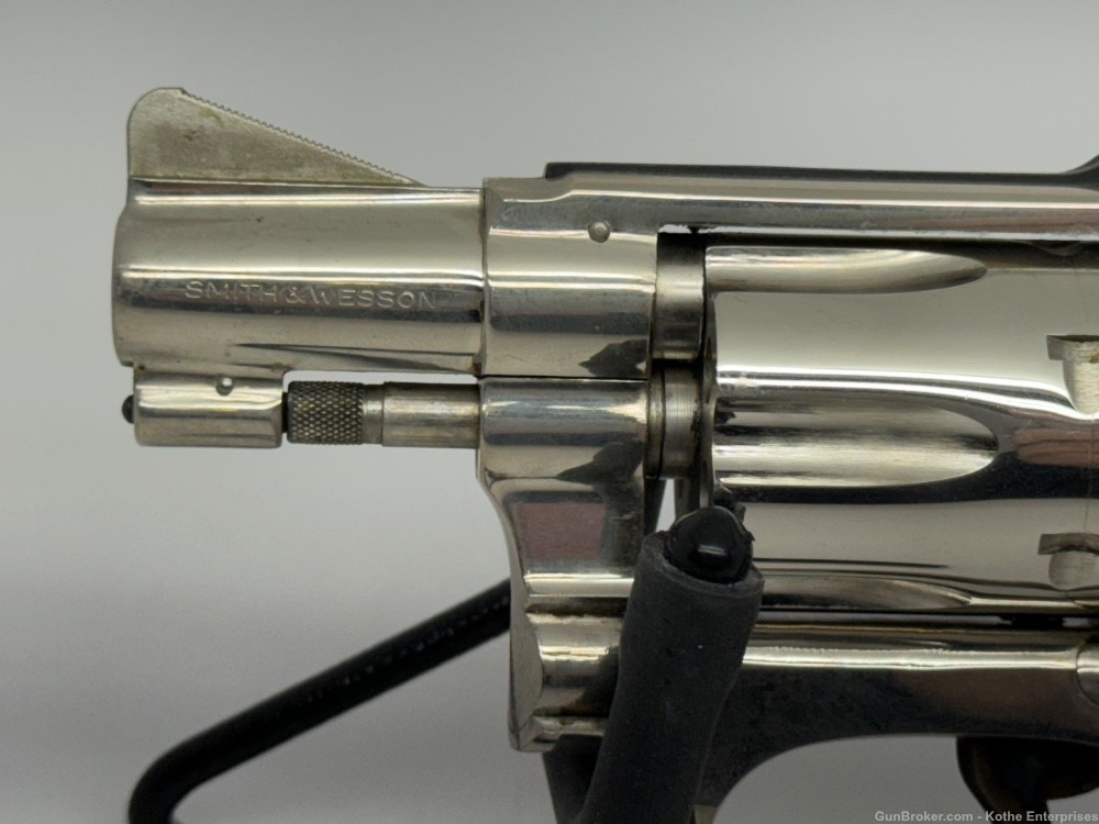 Smith & Wesson Model 34-1 Kit Gun 22 LR 2" Barrel Nickel '69-'71 Excellent-img-2