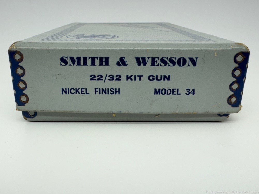 Smith & Wesson Model 34-1 Kit Gun 22 LR 2" Barrel Nickel '69-'71 Excellent-img-22