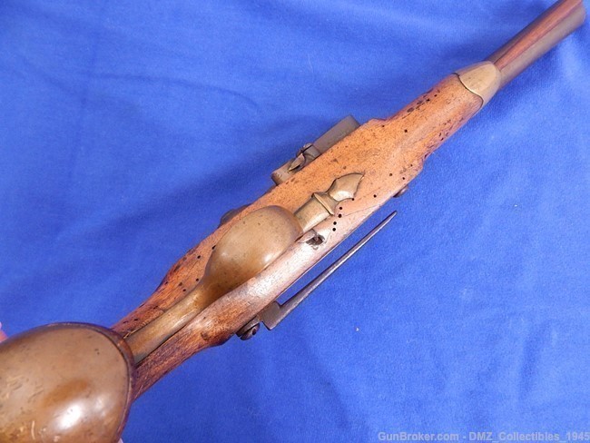 1800s Spanish Cavalry 69 Caliber Flintlock Pistol Gun -img-4