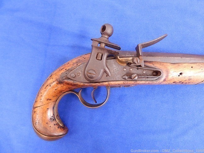 1800s Spanish Cavalry 69 Caliber Flintlock Pistol Gun -img-1