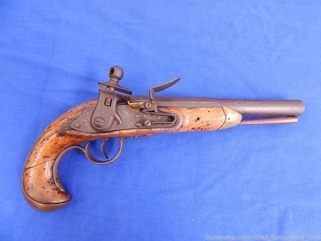 1800s Spanish Cavalry 69 Caliber Flintlock Pistol Gun -img-0