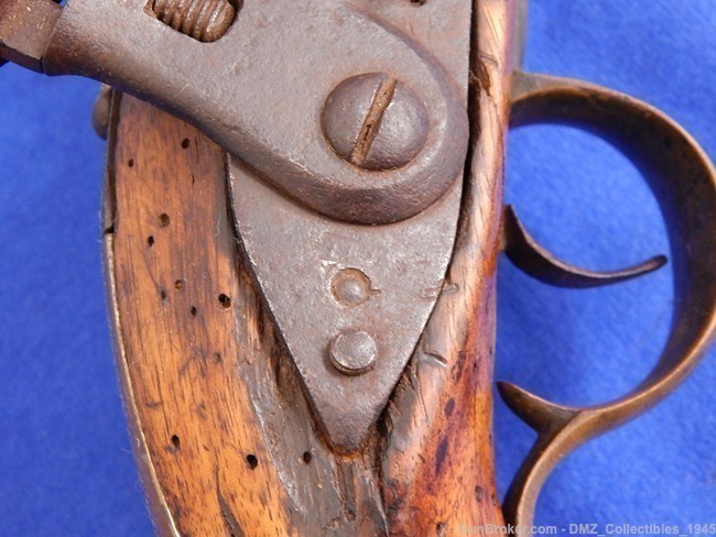 1800s Spanish Cavalry 69 Caliber Flintlock Pistol Gun -img-8