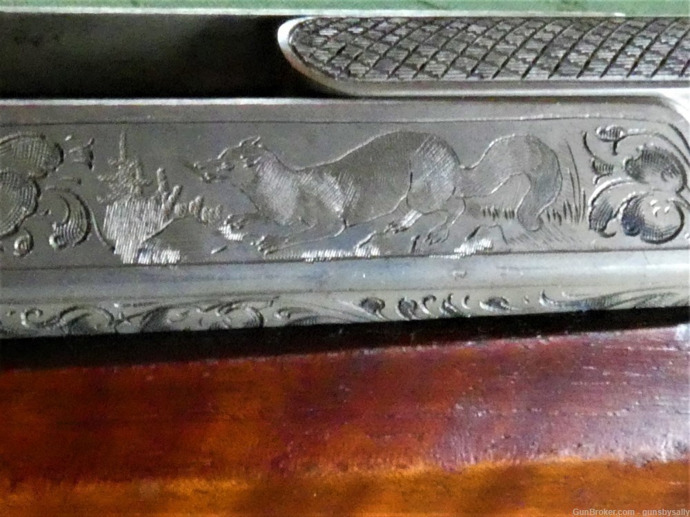 Gorgeous Engraved Ed Kettner Stalking Rifle w/Half Octagonal Fluted Barrel -img-12