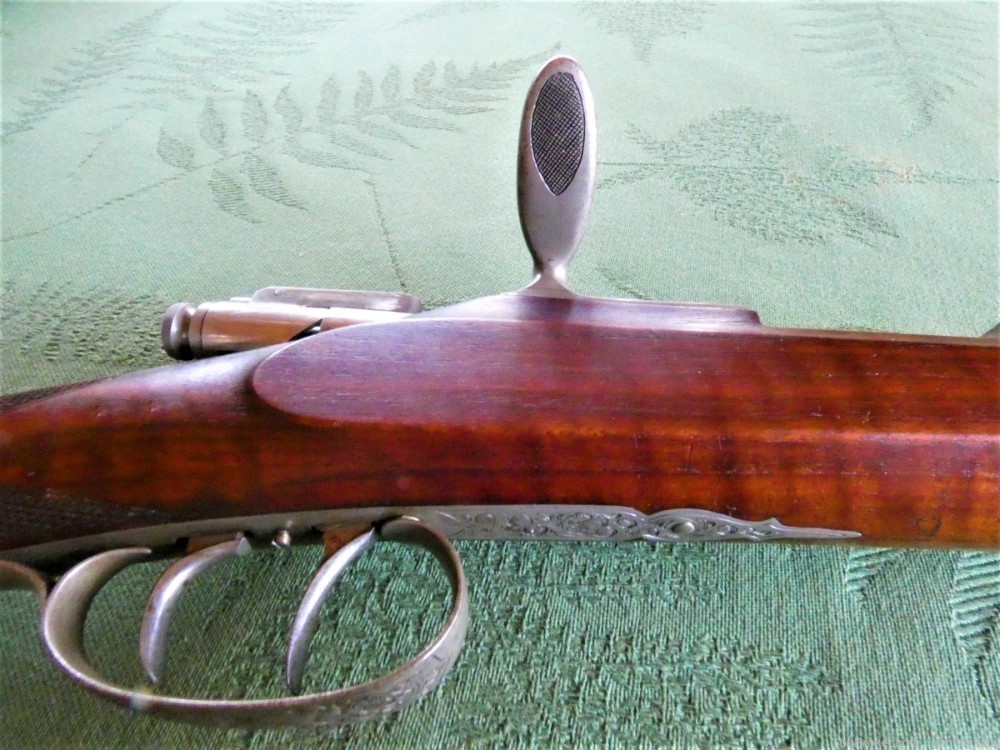 Gorgeous Engraved Ed Kettner Stalking Rifle w/Half Octagonal Fluted Barrel -img-25