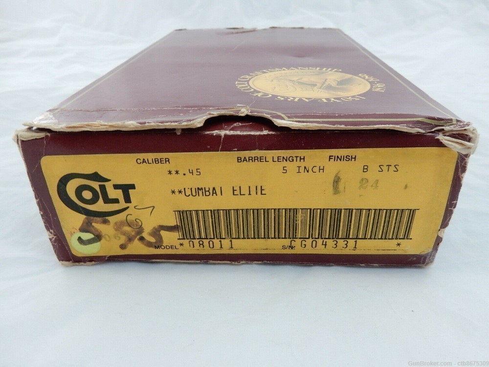 Colt Combat Elite 1911 Original Box & Insert-img-0