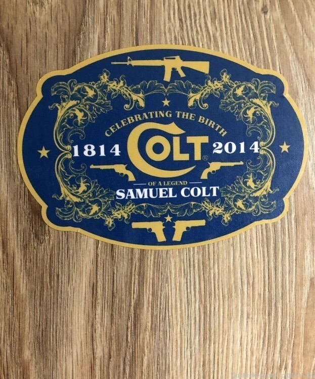 Colt Celebrating the Birth 1814 2014 Samuel Colt Decal Sticker-img-0
