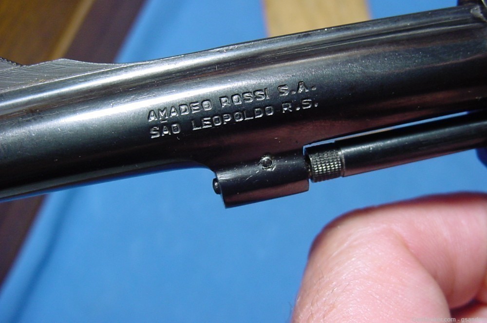 Rossi Revolver Model 49 Cal 22 Brazilian Walnut Pistol Grips FreeShipping-img-6