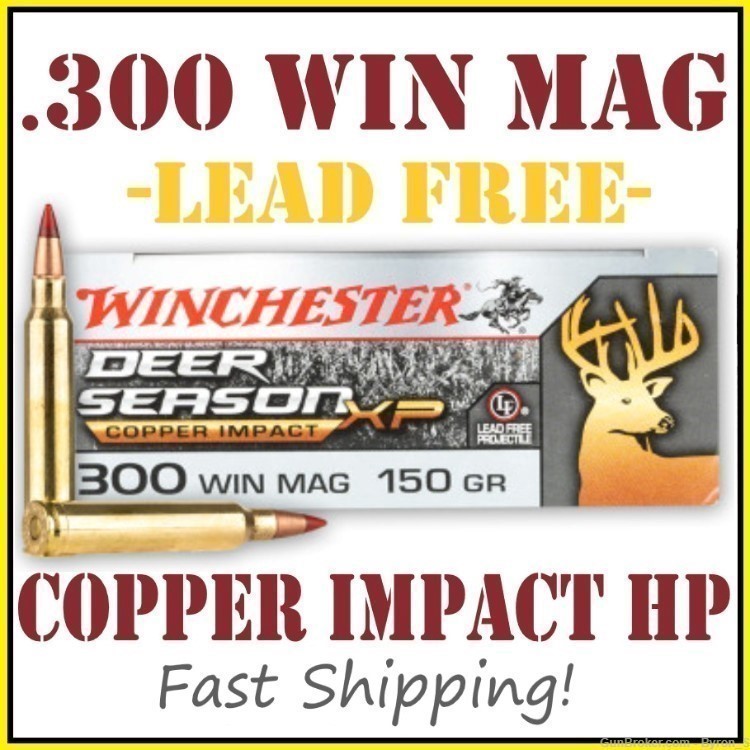 20rds Winchester Deer Season XP™ .300 Win Mag 150gr BTHP X300DSLF FAST SHIP-img-0