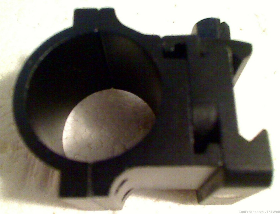 Black Steel Bushnell Scope Ring Mount For Rifle Or Carbine-img-0