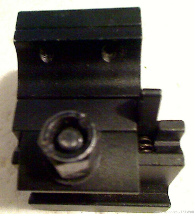Black Steel Bushnell Scope Ring Mount For Rifle Or Carbine-img-1