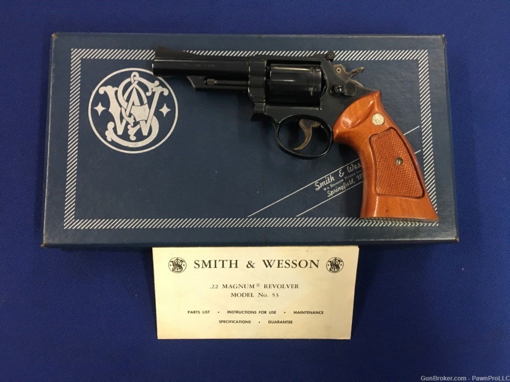 Smith & Wesson 53-2, comes w/ inserts, factory box & papers, .22 REM JET-img-4
