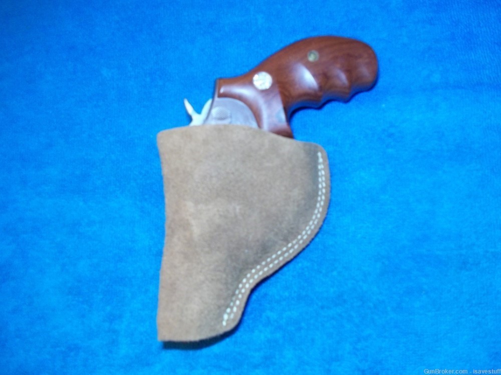 NOS Bianchi Right Hand IWB Suede / Leather Holster Smith Wesson K frame -img-1