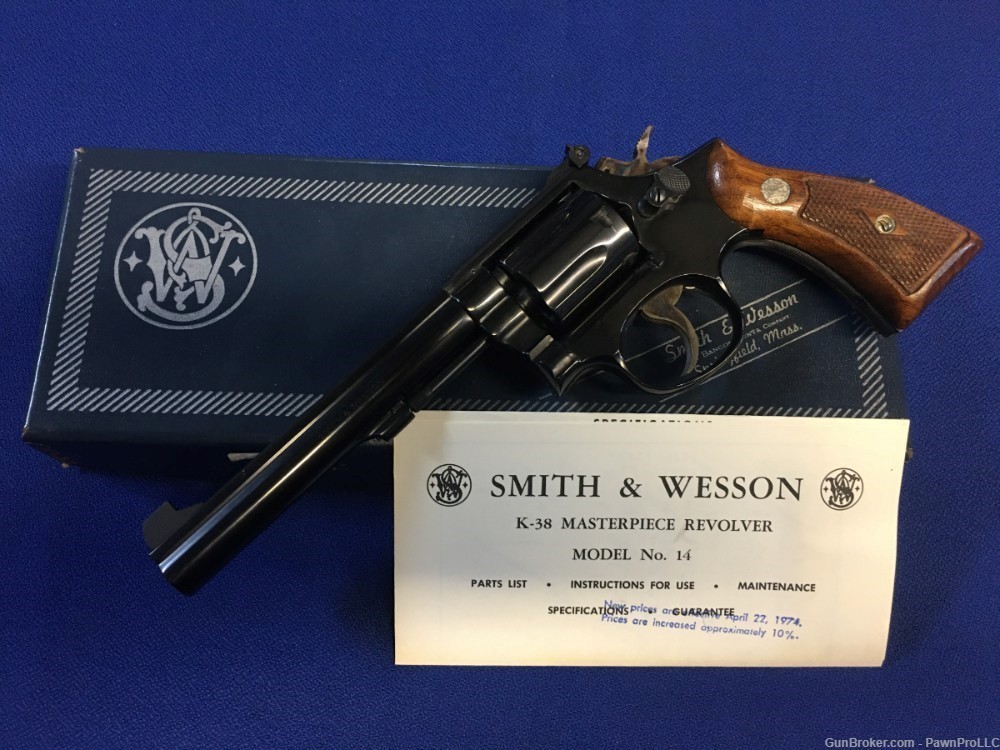 Smith & Wesson model 14-3, comes w/ factory box & papers, .38 special-img-3