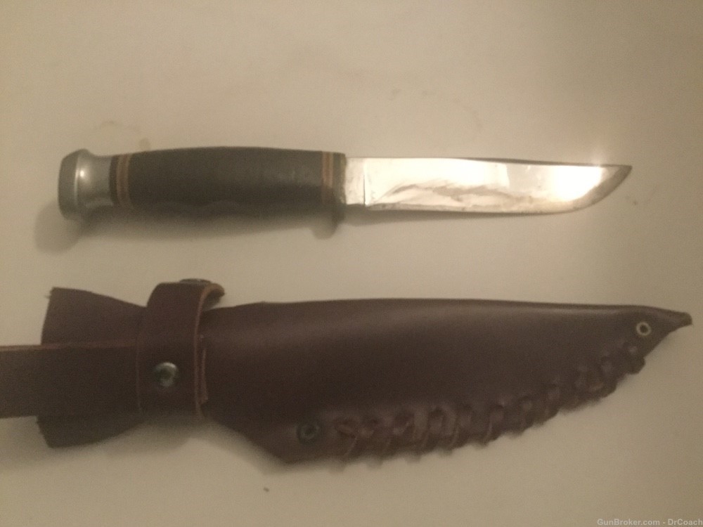 Vintage Kabar fixed blade hunting knife-img-1