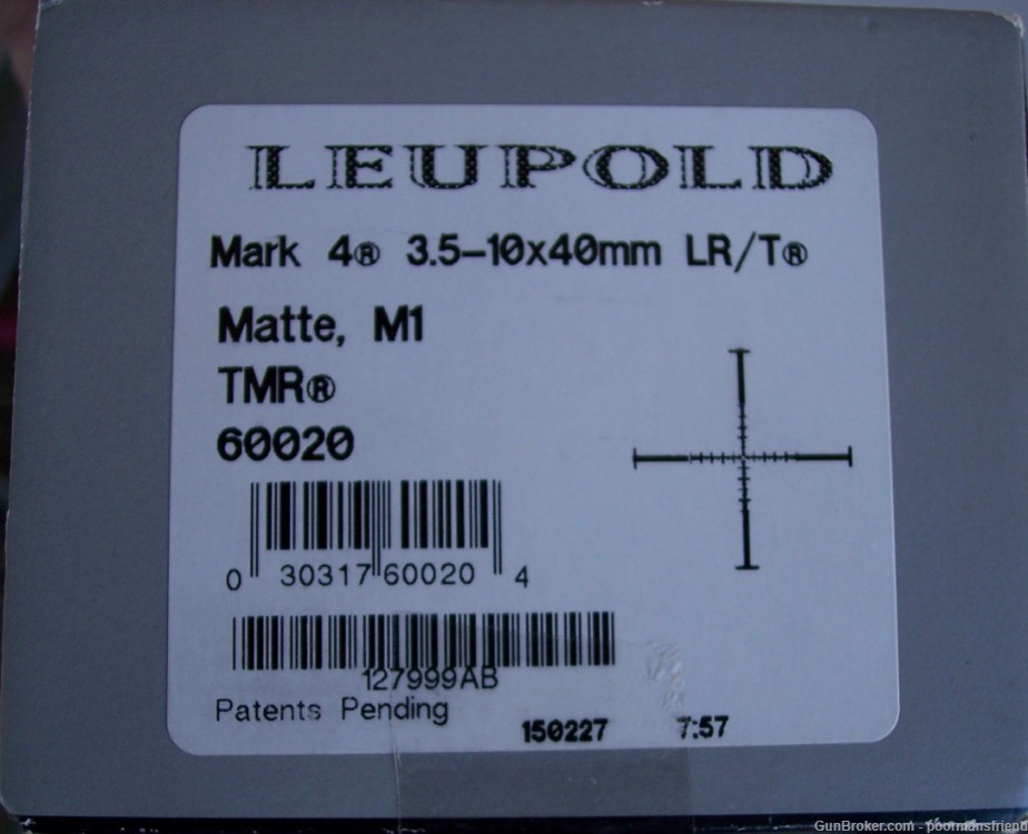 Leupold Mark 4 3.5-10x40mm Long Range Rifle Scope *LR/T* M1 TMR 60020 MIB-img-6