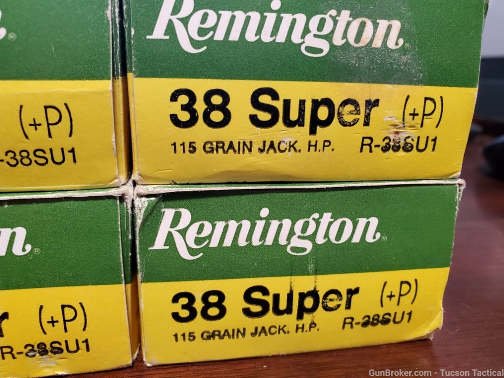 200 Round Remington .38 Super +P 115gr Jacketed Hollow Points!-img-2