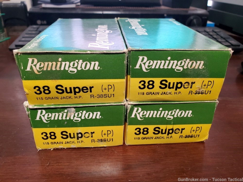200 Round Remington .38 Super +P 115gr Jacketed Hollow Points!-img-0