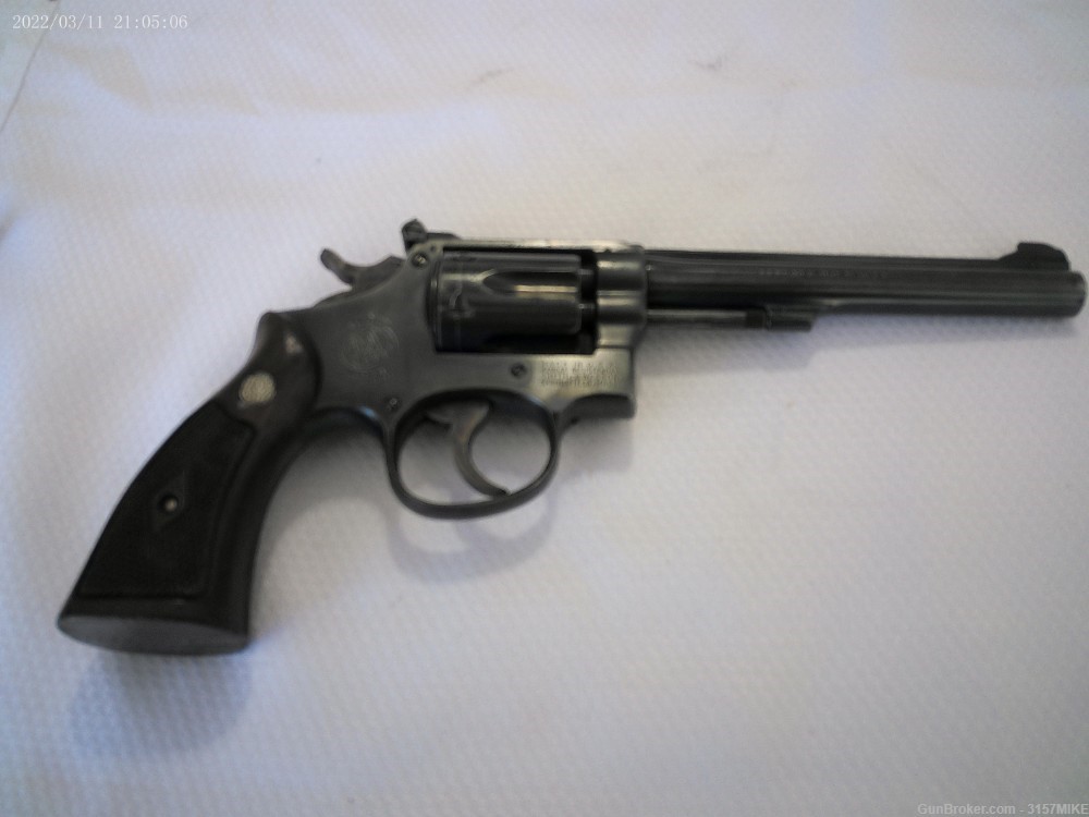 Smith & Wesson K-22 Masterpiece (Pre-Model 17); .22LR; 6" Pinned Barrel-img-1