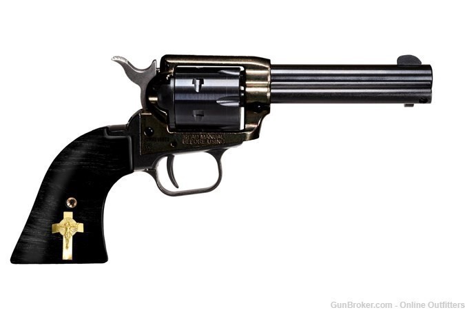 Heritage Rough Rider 22LR 4.2" 6rd SAO Revolver RR22DCH4-Y Yuma Grips-img-0
