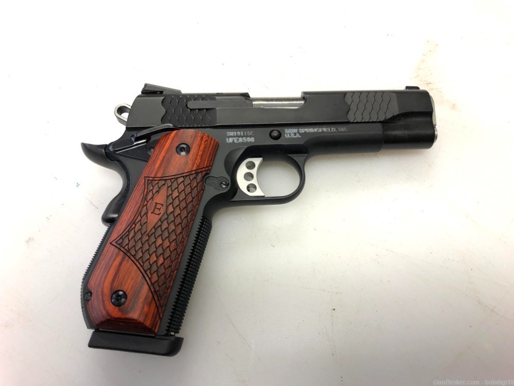 Smith & Wesson 108483 1911 E Series 45ACP 4.25" 8+1 Black SW1911 NO CC FEES-img-1
