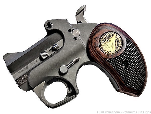 Fits Bond Arms Derringer Grips Rosewood Timber Wolf Grips XL-img-2
