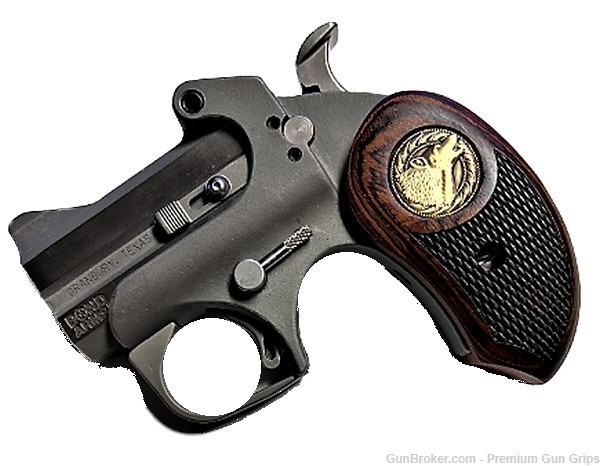 Fits Bond Arms Derringer Grips Rosewood Timber Wolf Grips XL-img-4