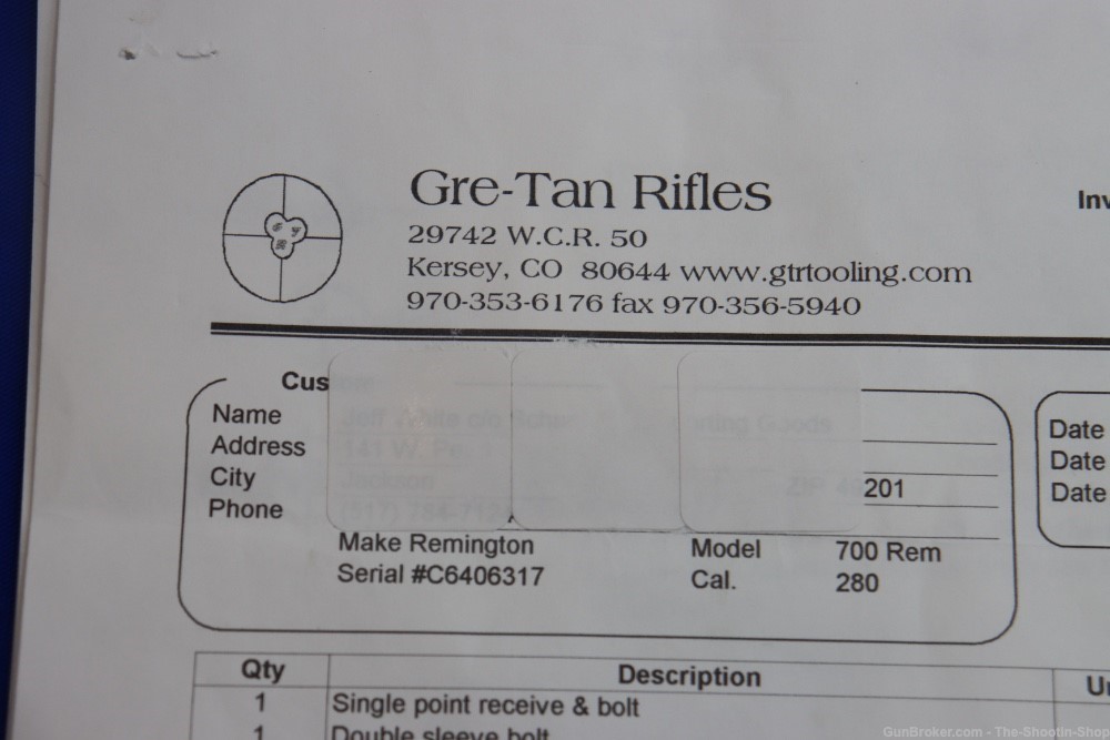 Remington Model 700 Rifle 280REM GRE-TAN Custom ZEISS Diavari Scope HS PREC-img-47