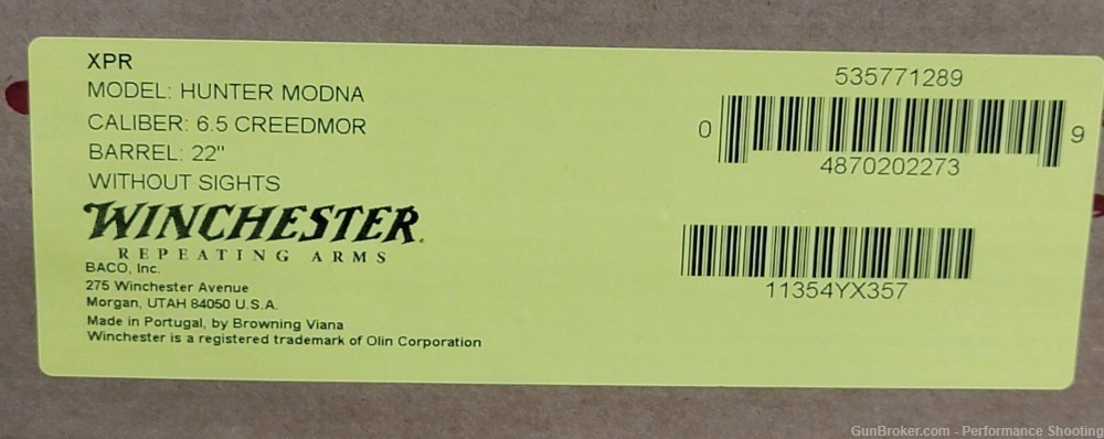 Winchester XPR 6.5 Creedmoor Hunter Mossy Oak DNA 22" Barrel-img-14