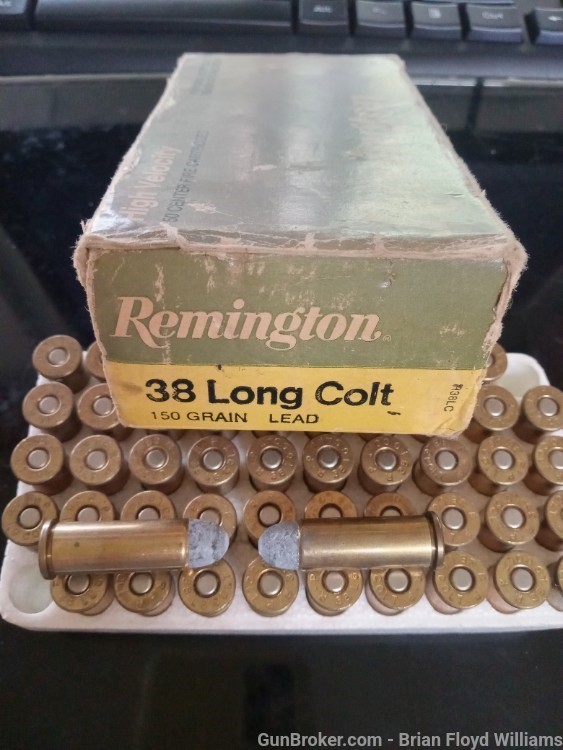 Vintage Box REMINGTON .38 Long Colt Ammo VERY REDUCED PRICE-img-8