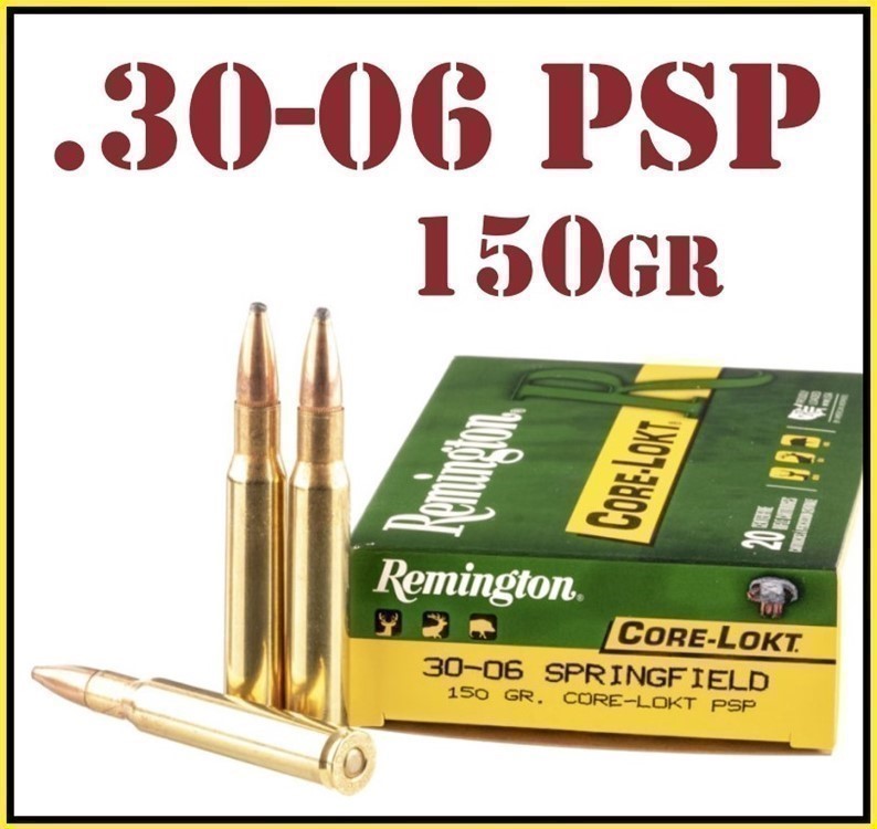 20rds Remington Core-Lokt™ .30-06 SPRG 150gr PSP R30062 + FAST SHIPPING-img-0
