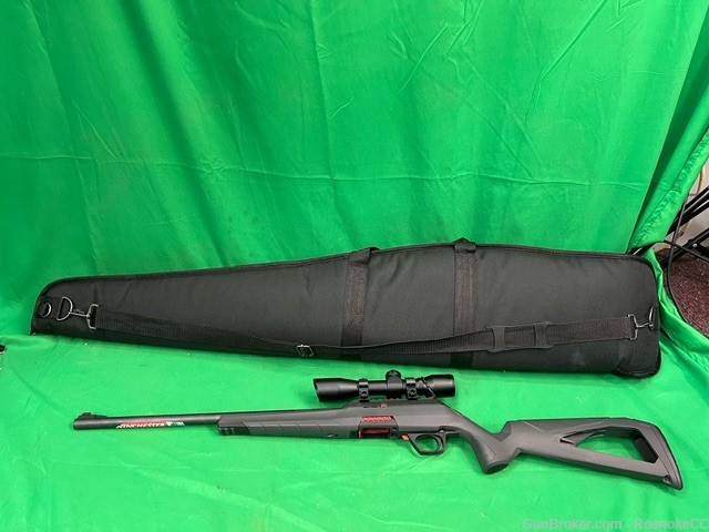 Winchester Wildcat .22 LR Rifle Black with Truglo Scope, Soft Case-img-0