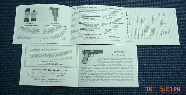 Browning Hi-Power Belgium T  Renaissance Manual-img-1