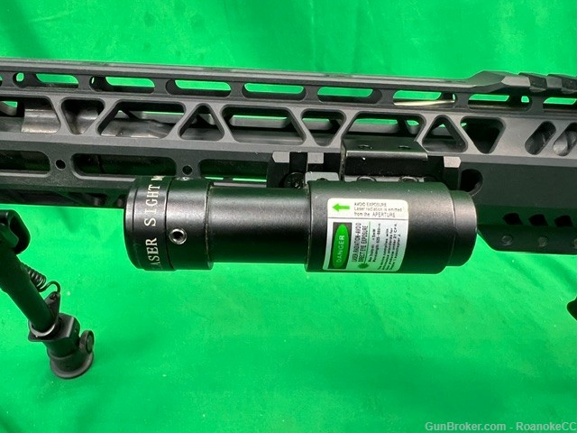 Palmetto PA-15 Rifle Multi Caliber Black with 1 Mag, Laser, Bipod, Sight-img-6