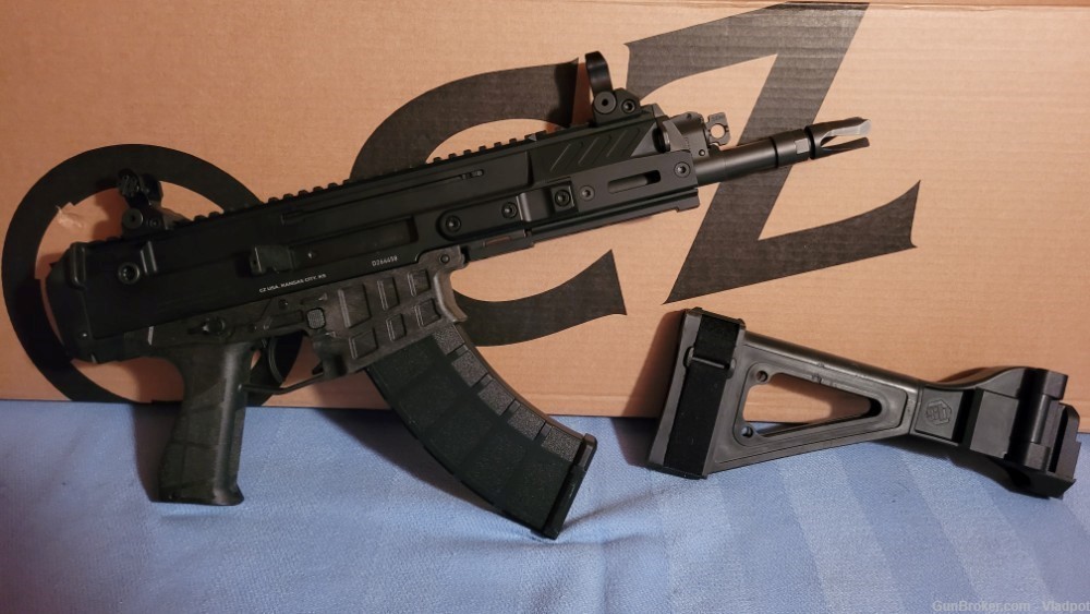 CZ Bren 2 MS Pistol 7.62x39   9 with a Stabilizing Brace KIT and more Extra-img-2