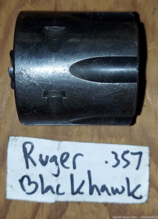 Ruger Blackhawk .357 blued fluted cylinder  old model. 1.665" diameter.-img-0