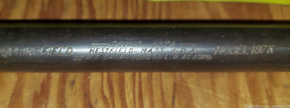 Springfield 187K 20 inch .22 LR barrel (Carbine)-img-2