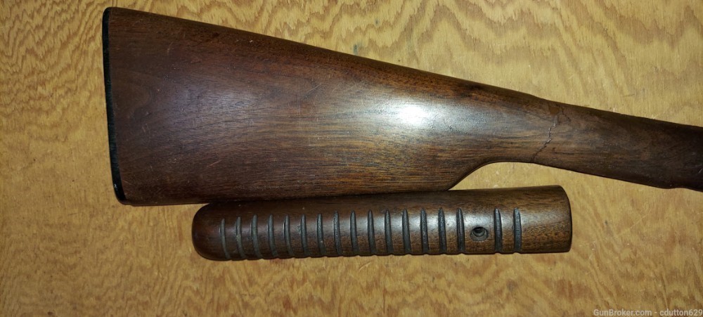 Winchester 62 stock w/ buttplate and forend - repaired stock-img-0