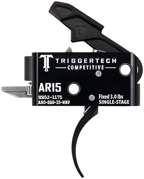 TriggerTech Competitive  Pro Curved Single-Stage 3 lbs Fixed for AR-15-img-0