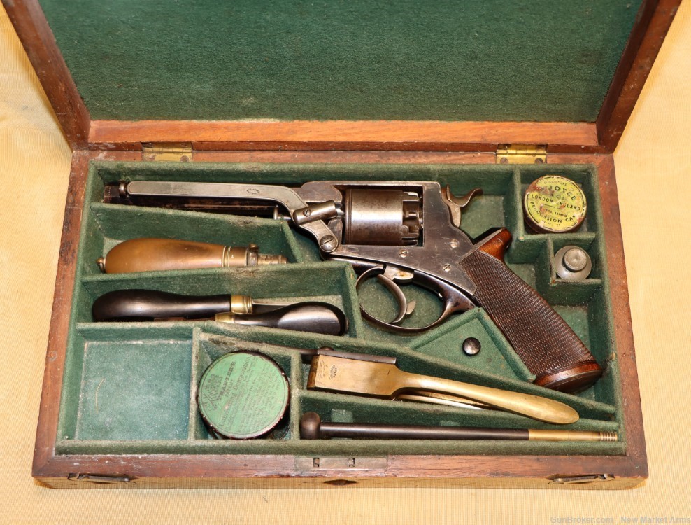Rare Civil War Cased Tranter Revolver 54 Bore in Confederate Range-img-104