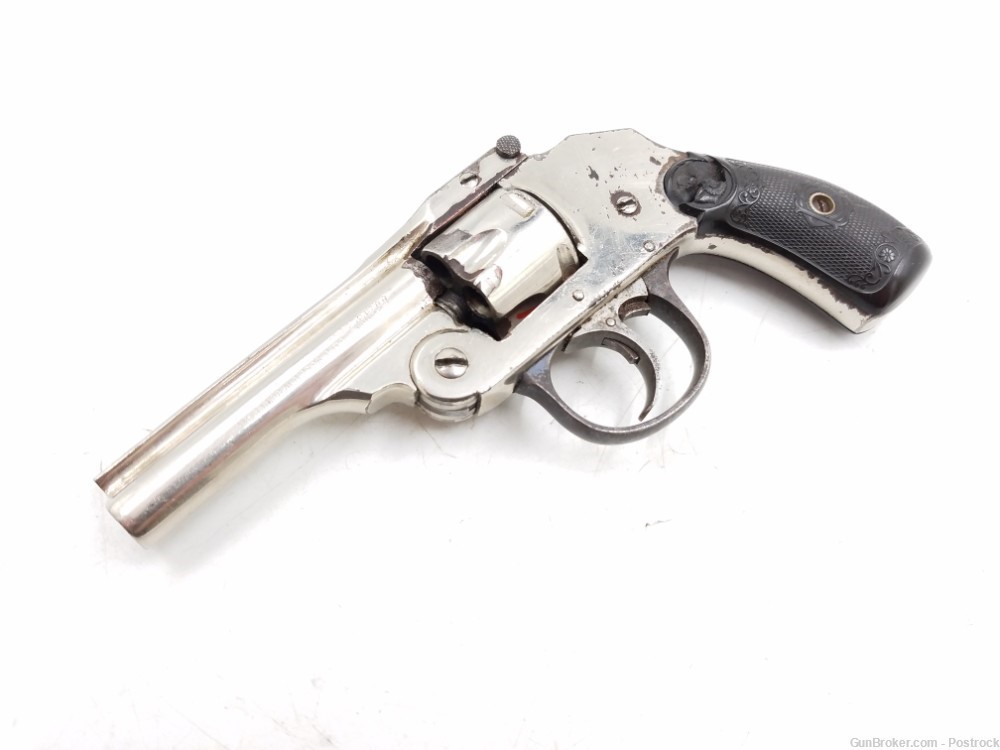 Iver Johnson Safety Hammerless 32 S&W short 5 Shot Top Break Revolver-img-7