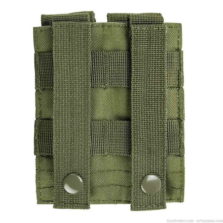 VISM 2 Pocket Green MOLLE Belt Pouch fits 9mm Ruger P85 P89 P90 Pistols-img-1