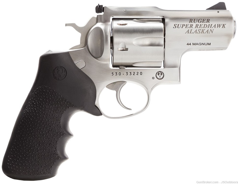 Ruger Super Redhawk Alaskan 44 Magnum 2.5" Bbl Stainless 6 Round Revolver-img-1