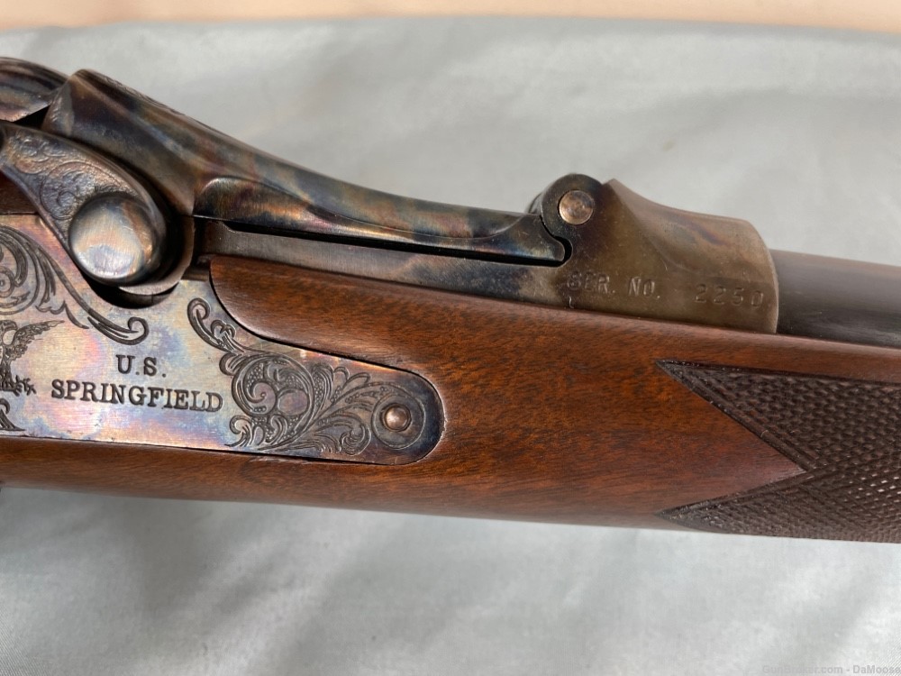 H&R US Springfield 1873 Officer's Model 45-70 Trapdoor + Tang Sight  (ks)-img-14