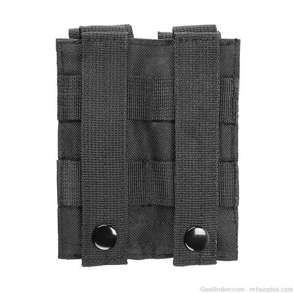 VISM 2 Pocket Black MOLLE Belt Pouch fits S&W M&P Magazines -img-2