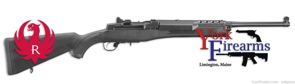 Ruger Mini-14 Ranch 5.56NATO 5RD 18.5" Matte Black Rifle NEW 5855-img-0